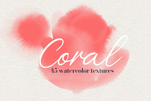 Coral - 45 Watercolor Textures