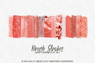 Coral Brush Strokes Clip Art: A Versatile Tool for Modern Creatives