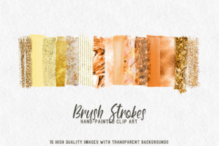 Gold Orange Brush Strokes: A Versatile Design Element for Every Project