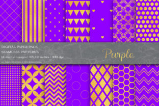 Gold Purple Digital Paper: Elegant Designs for Every Project