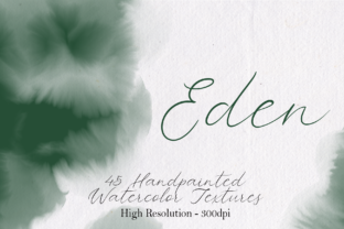 Green - 45 Watercolor Textures