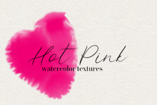 Hot Pink 45 Watercolor Textures: A Versatile Collection for Creative Projects