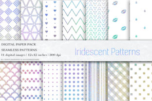 Iridescent Geometric Seamless Patterns: A Versatile Design Resource for Creatives