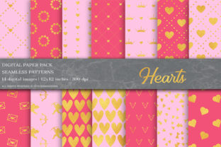 Pink Love Valentines Day Digital Papers