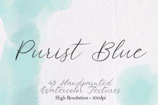 Purist Blue - 45 Watercolor Textures for Creative Expression